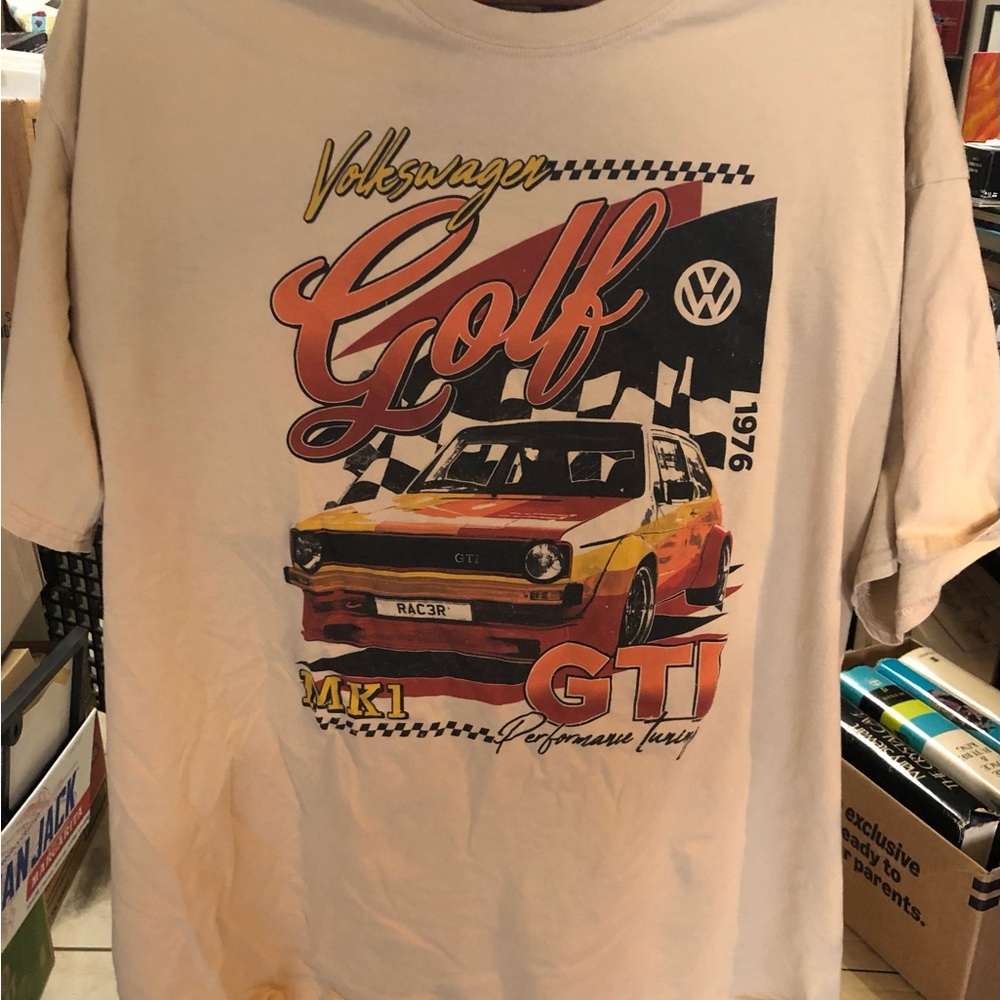 Volkswagen Golf Graphic Tee - Cream